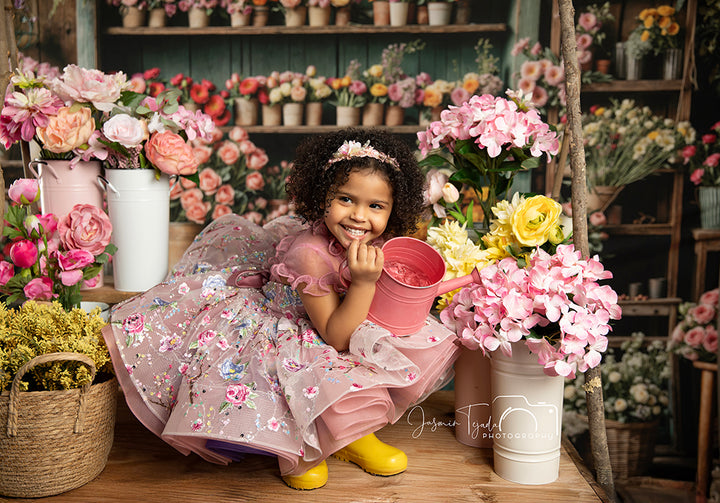 Spring Flower Shop Wall