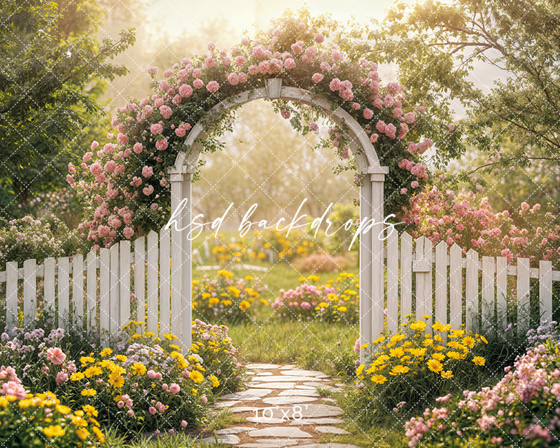 Serene Spring Floral Arch