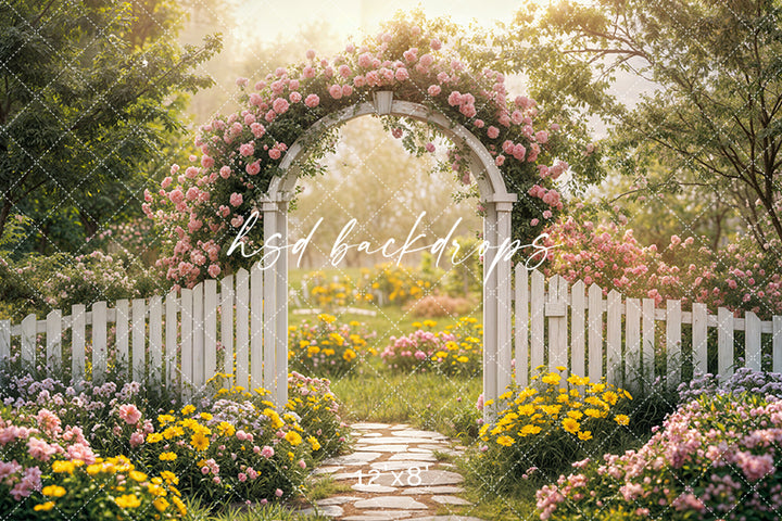 Serene Spring Floral Arch