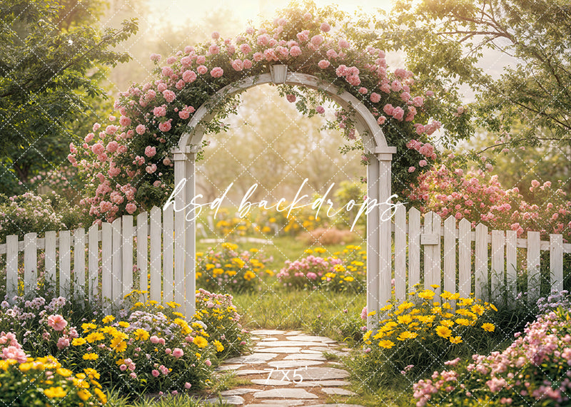 Serene Spring Floral Arch