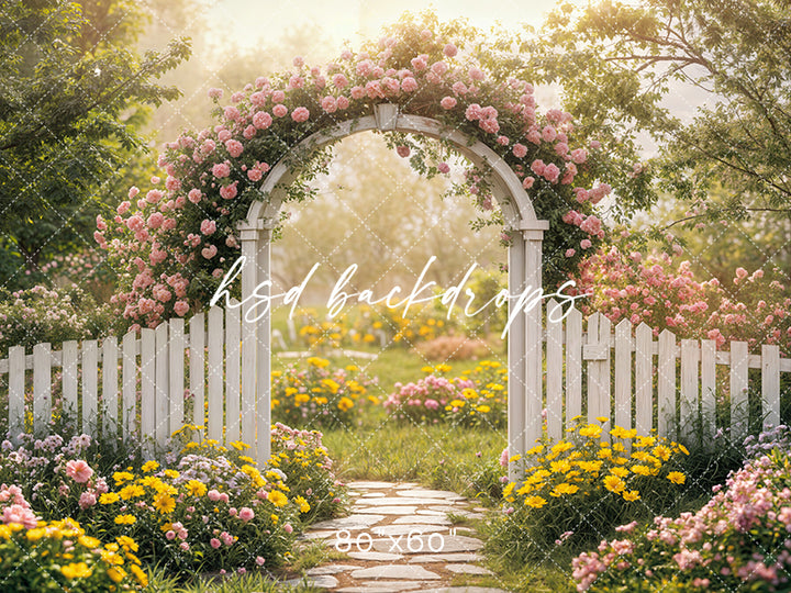 Serene Spring Floral Arch