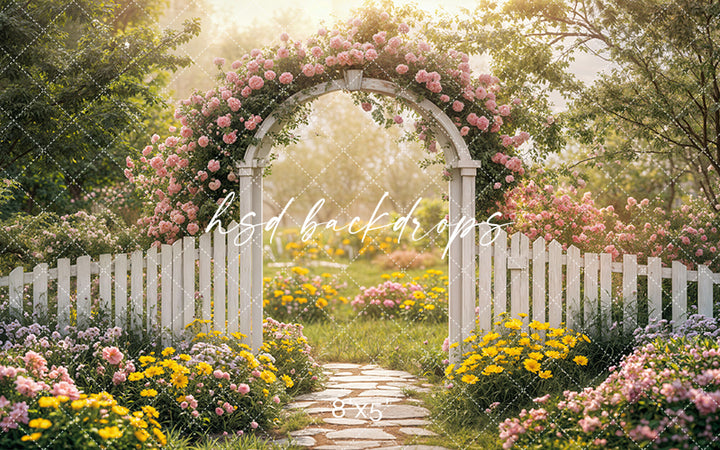 Serene Spring Floral Arch