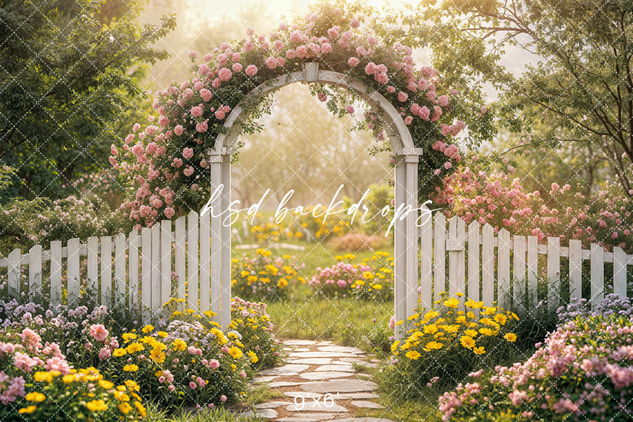 Serene Spring Floral Arch