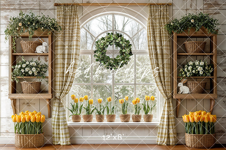 Yellow Tulips Window