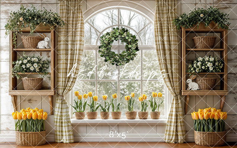 Yellow Tulips Window