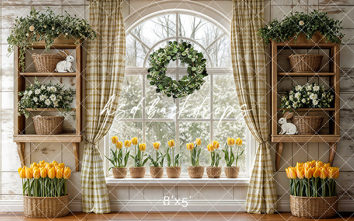 Yellow Tulips Window