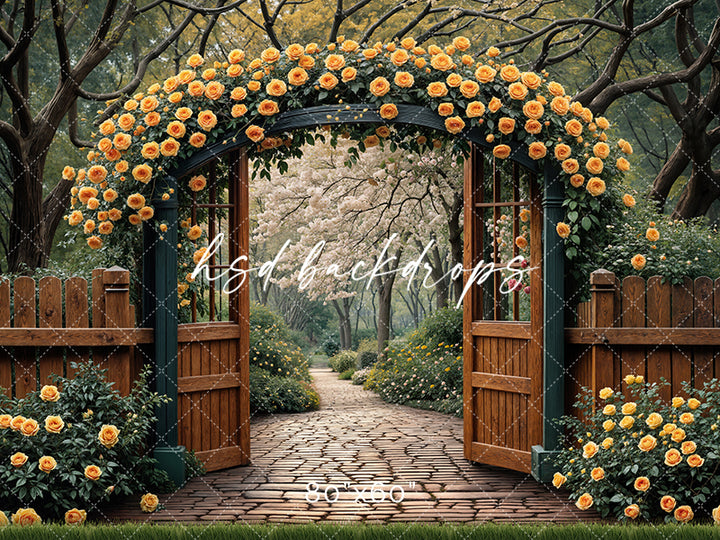 Yellow Rose Archway