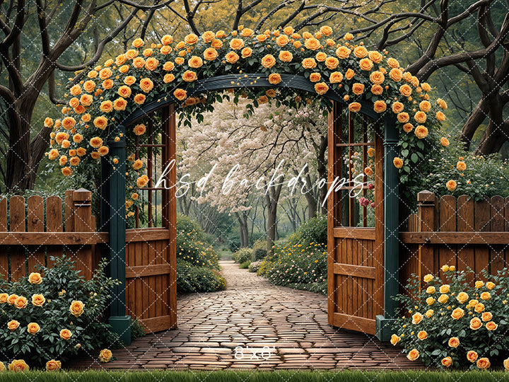 Yellow Rose Archway