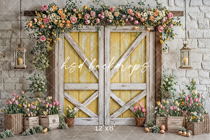 Blissful Spring Barn Doors