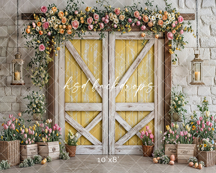 Blissful Spring Barn Doors