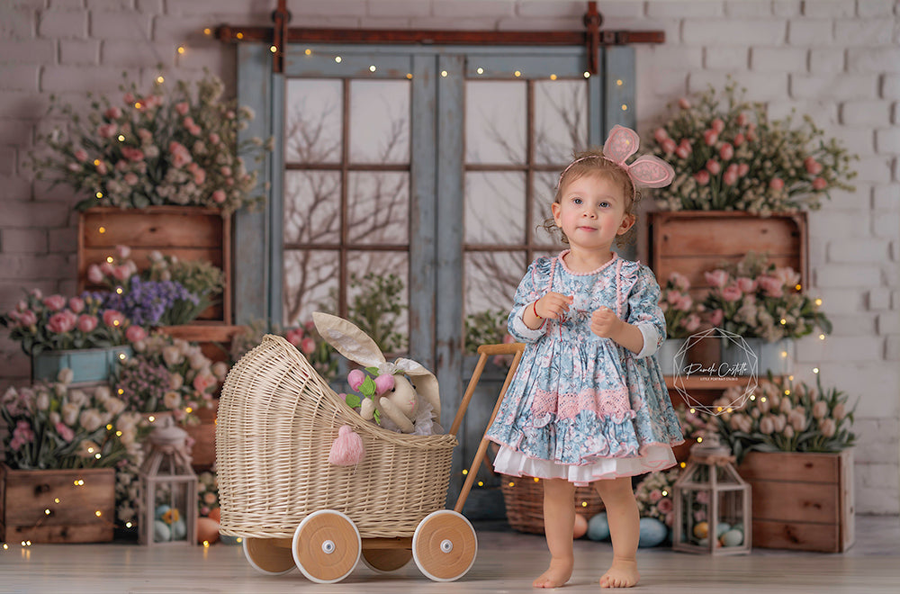 Blooming Easter Barn Doors