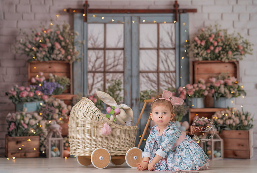 Blooming Easter Barn Doors