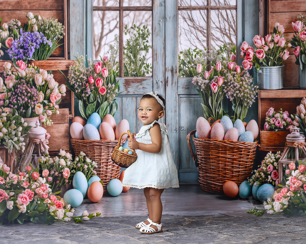 Blooming Easter Barn Doors