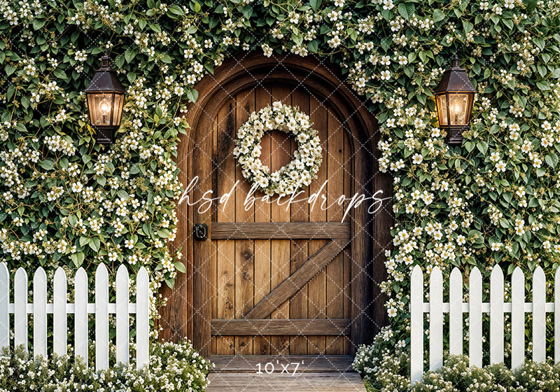 Enchanted Arched Wood Door