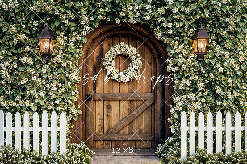 Enchanted Arched Wood Door