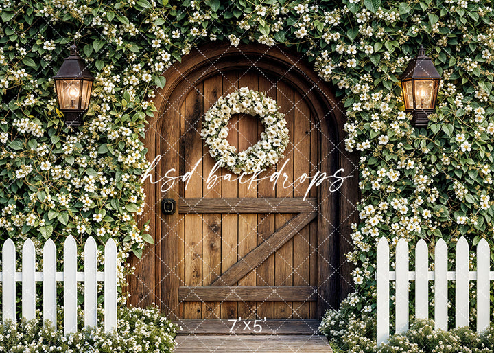 Enchanted Arched Wood Door