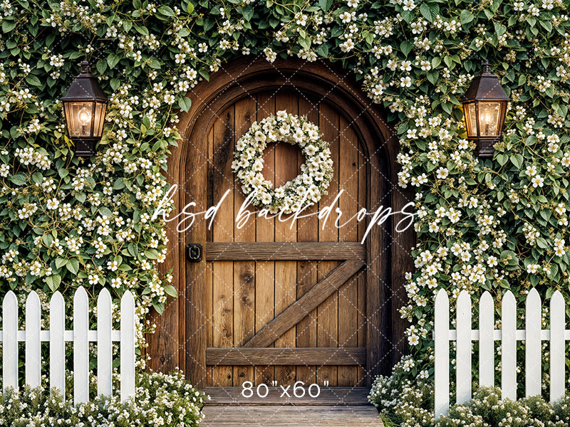 Enchanted Arched Wood Door