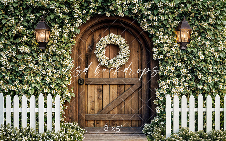 Enchanted Arched Wood Door