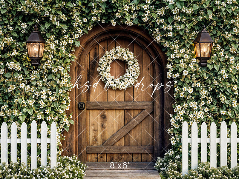 Enchanted Arched Wood Door