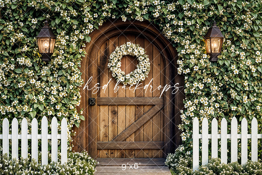 Enchanted Arched Wood Door