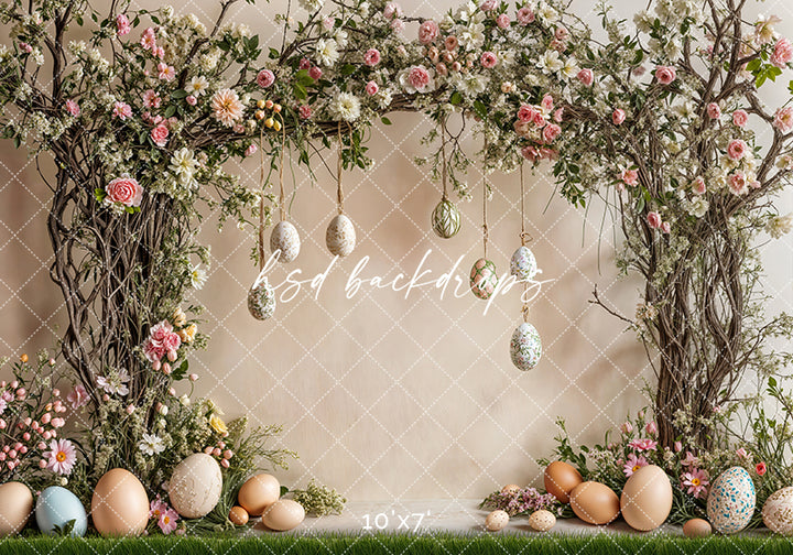 Easter Egg Floral Arch