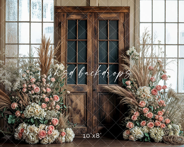 Blooming Antique Door