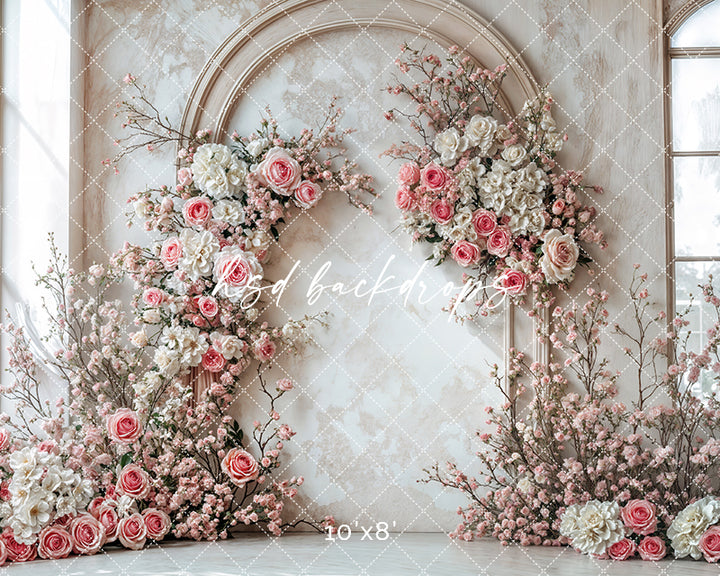 Elegant Blooming Arch Wall