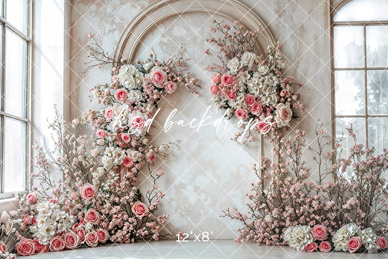 Elegant Blooming Arch Wall