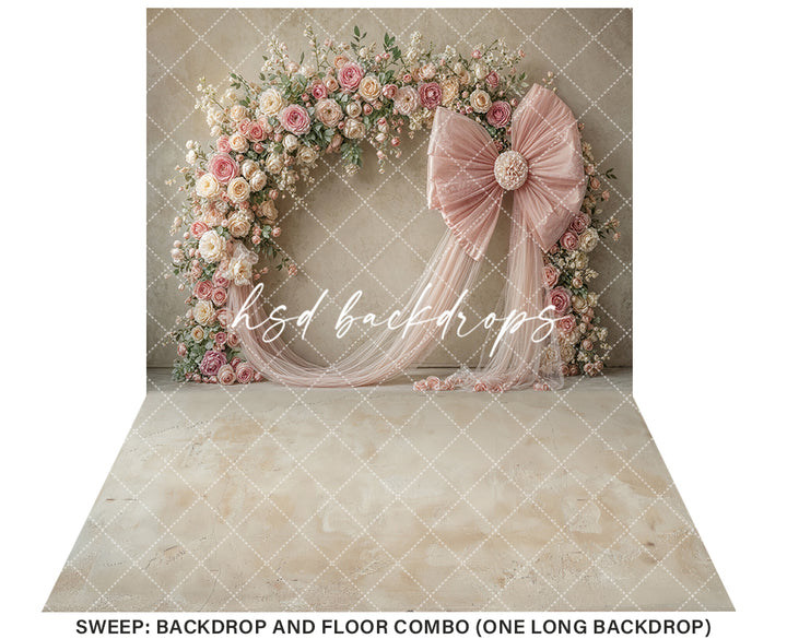 Blooming Arch & Bows - Pink