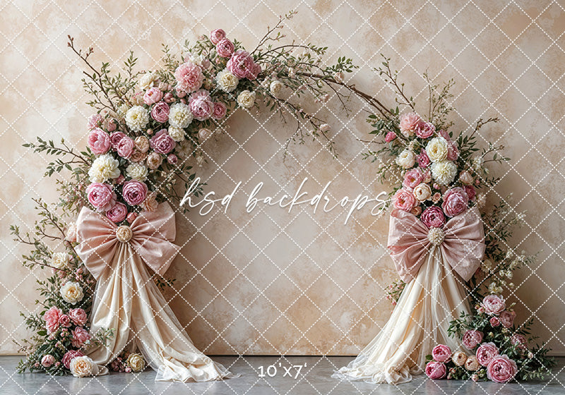 Boho Blooms & Bows - Pink & Cream