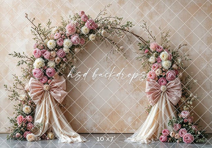 Boho Blooms & Bows - Pink & Cream