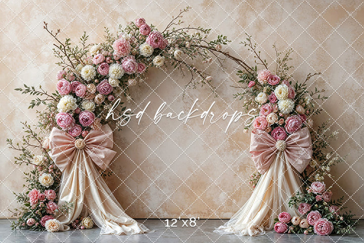 Boho Blooms & Bows - Pink & Cream