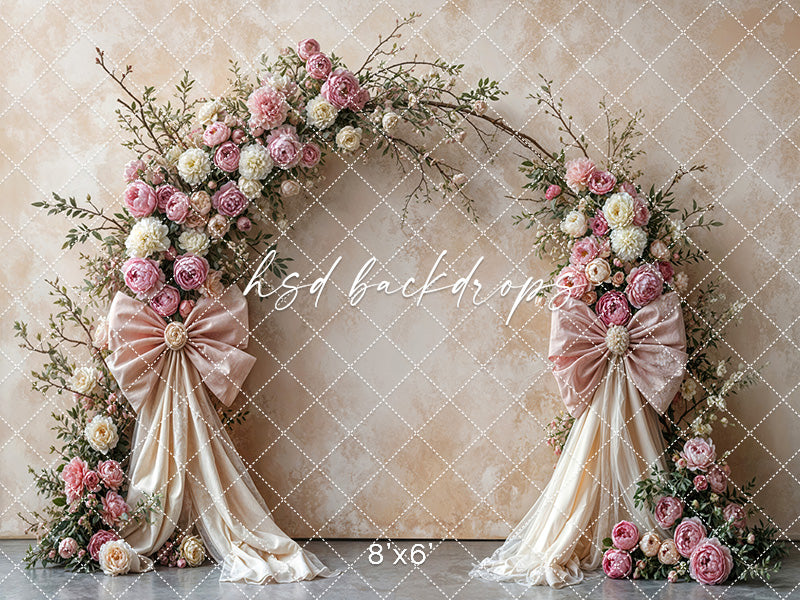 Boho Blooms & Bows - Pink & Cream