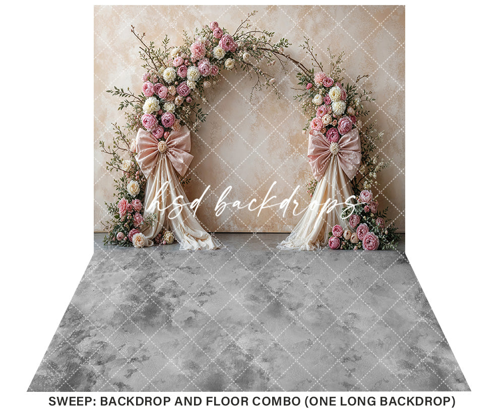 Boho Blooms & Bows - Pink & Cream