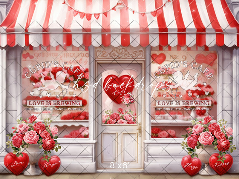 Cupid's Cafe - HSD Photography Backdrops 