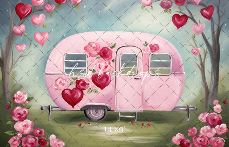 Follow Your Heart Camper - HSD Photography Backdrops 