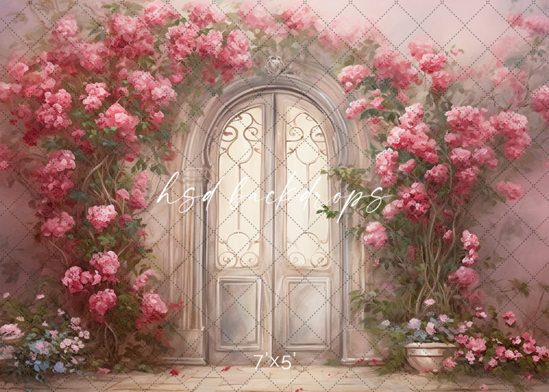 Romantic Garden Door - HSD Photography Backdrops 