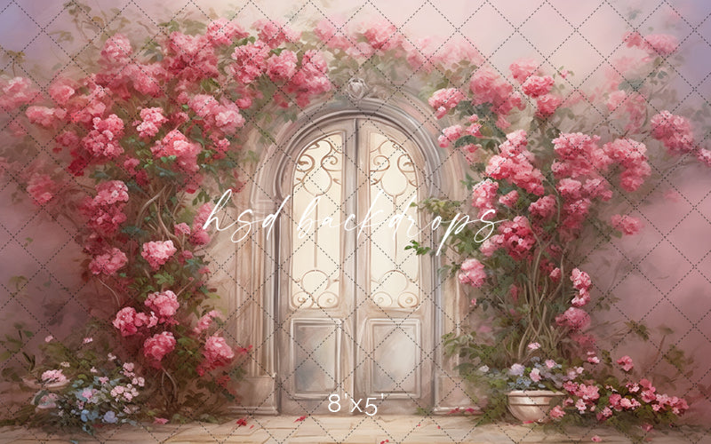 Romantic Garden Door - HSD Photography Backdrops 