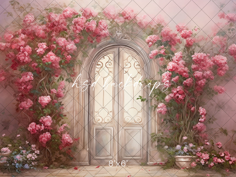 Romantic Garden Door - HSD Photography Backdrops 