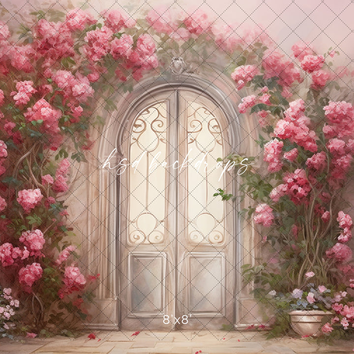 Romantic Garden Door - HSD Photography Backdrops 