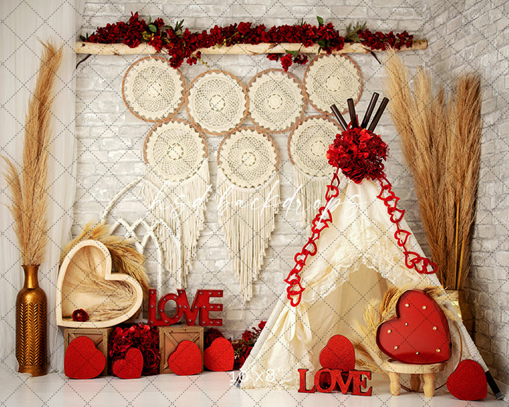 Boho Valentine's Day - HSD Photography Backdrops 