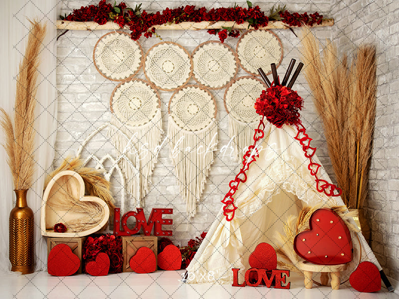 Boho Valentine's Day - HSD Photography Backdrops 