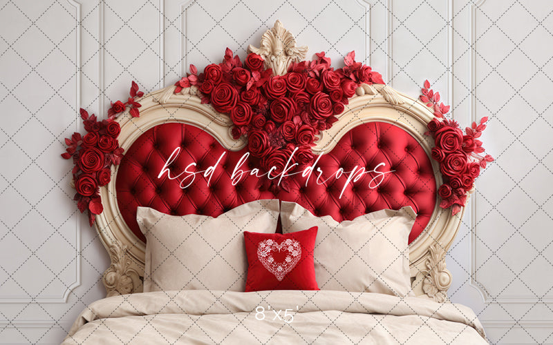 Royal Valentine's Headboard - HSD Photography Backdrops 