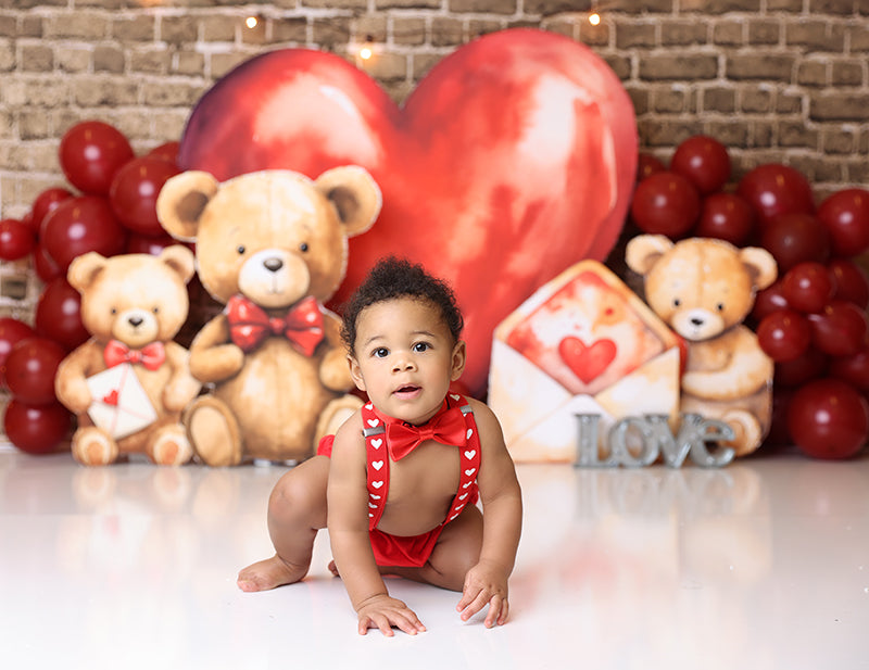 Beary Special Valentine - HSD Photography Backdrops 