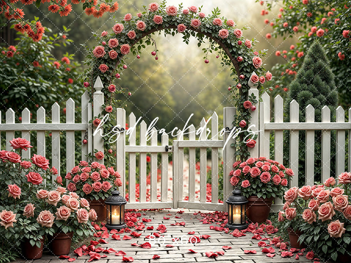 Pink Roses Arch (sweep options)