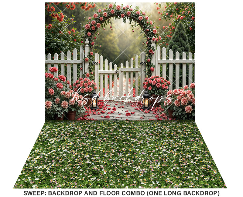 Pink Roses Arch (sweep options)