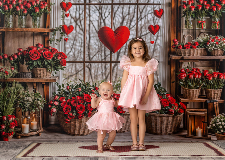 Valentines Day Flower Shop Window (sweep options)