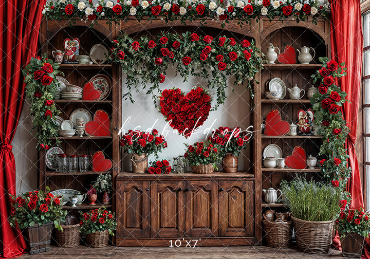 Valentine's Day Kitchen Hutch (sweep options)