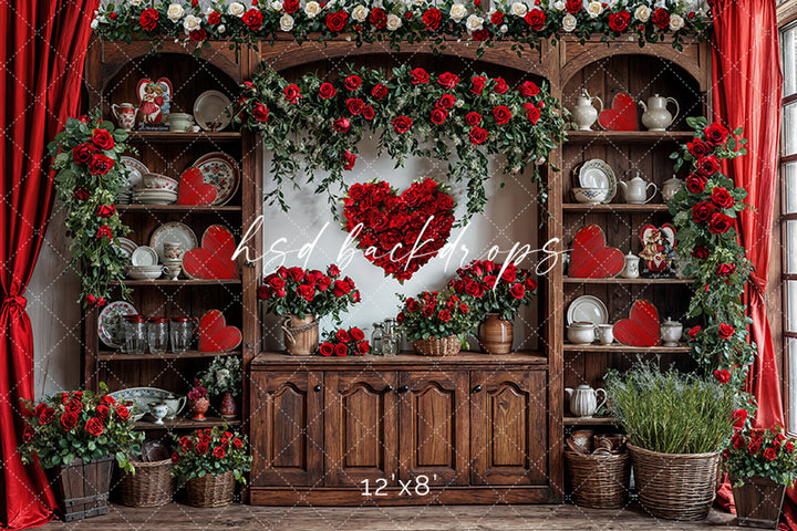 Valentine's Day Kitchen Hutch (sweep options)