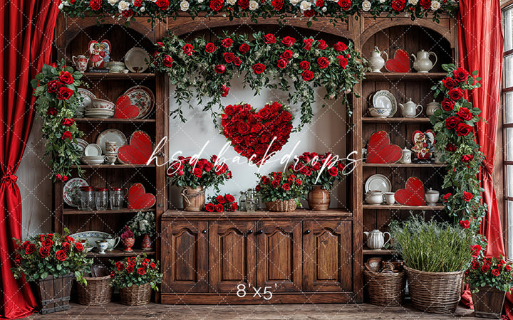 Valentine's Day Kitchen Hutch (sweep options)